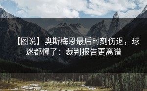 【图说】奥斯梅恩最后时刻伤退，球迷都懂了：裁判报告更离谱