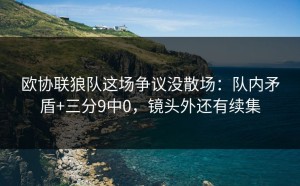 欧协联狼队这场争议没散场：队内矛盾+三分9中0，镜头外还有续集