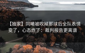 【独家】同曦被吹掉那球后全队表情变了，心态炸了：裁判报告更离谱