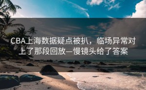 CBA上海数据疑点被扒，临场异常对上了那段回放—慢镜头给了答案