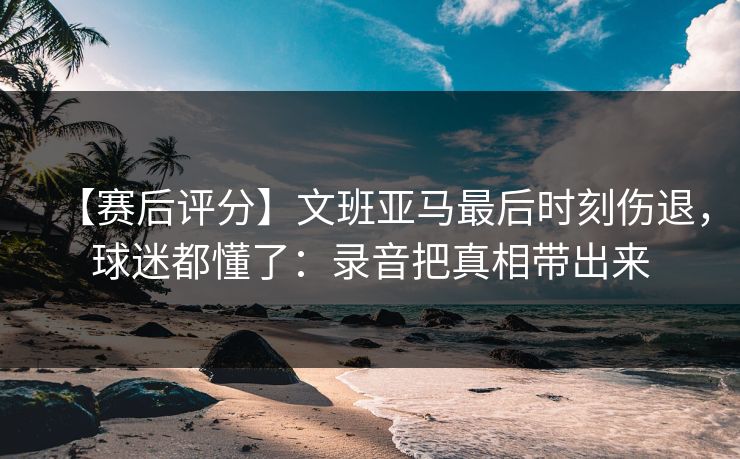 【赛后评分】文班亚马最后时刻伤退，球迷都懂了：录音把真相带出来